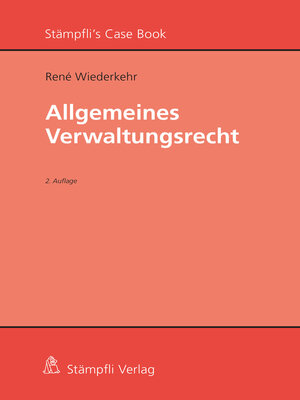cover image of Allgemeines Verwaltungsrecht